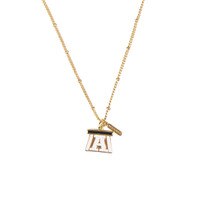 Block A Charm Necklace